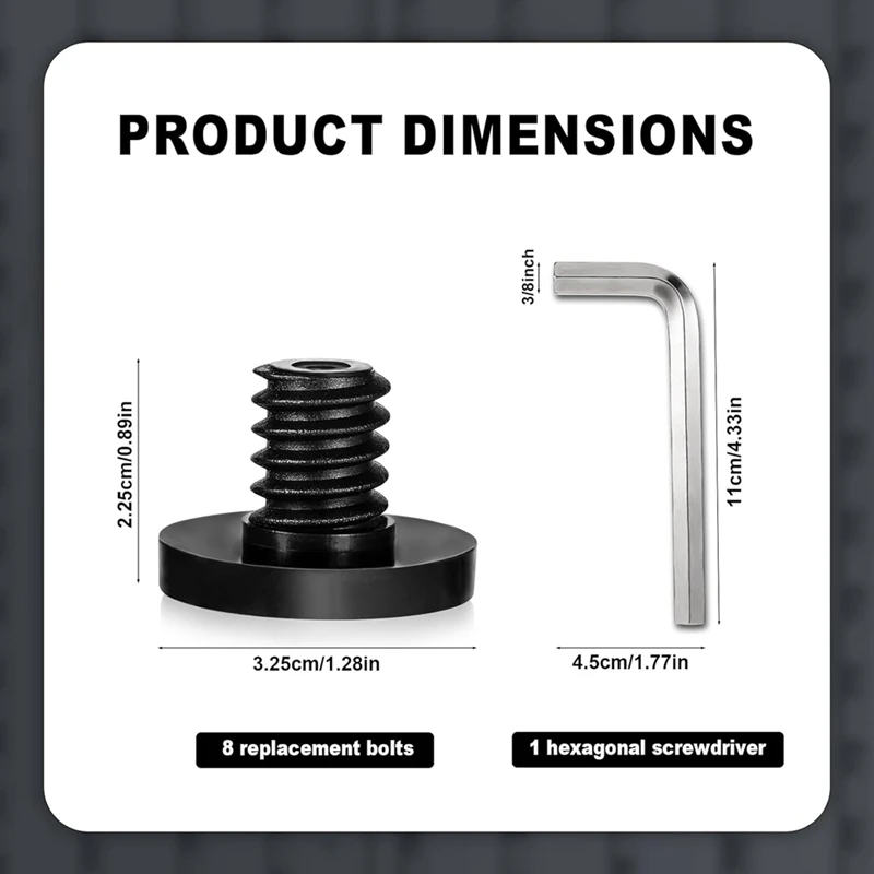 8 шт. сменный болт, совместимый с навесами для хранения Suncast, аксессуары премиум-класса из АБС-пластика, детали, болты с шестигранной отверткой