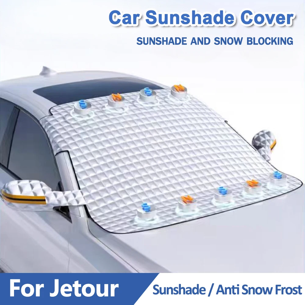 Sunshade Cover For Jetour T2 Traveler DASHING X-1 Plus DTC Car Windshield Snow Protective Cover Winter Sunshades