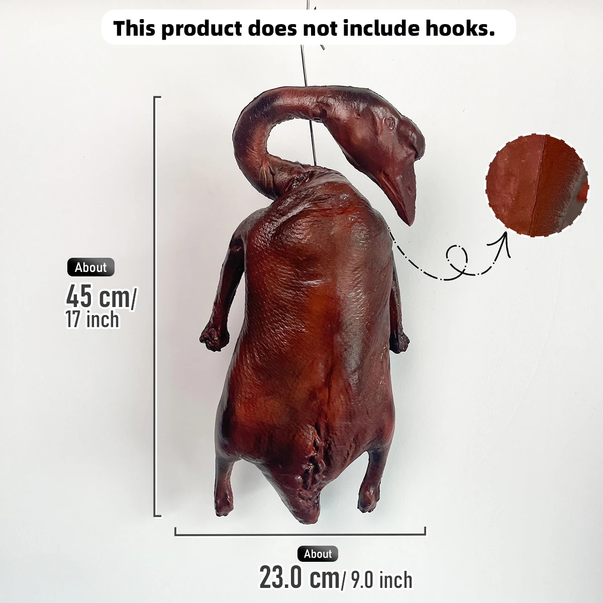 Simulierte chinesische Speck-Requisiten, künstlich marinierte Schweinerippchen, geröstete Ente, geröstete Gans, geröstete Hühnerdekorationen, Film – Detail 7