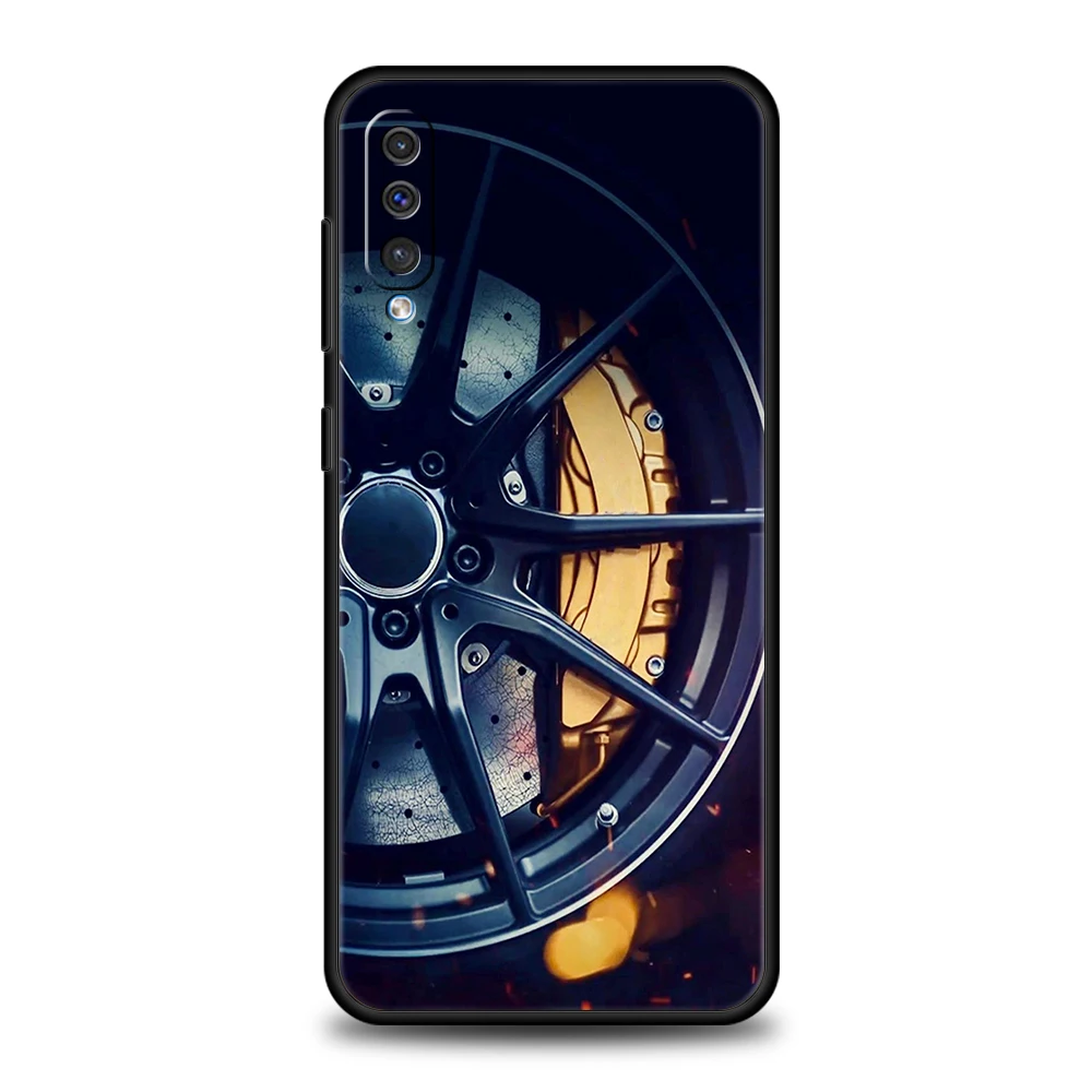 Sports Car Wheel Tire Speed Phone Case For Samsung Galaxy A12 A22 A50 A70 A20 A10 A40 A42 A52 A20S A02 A03 A04 5G Silicone Cover