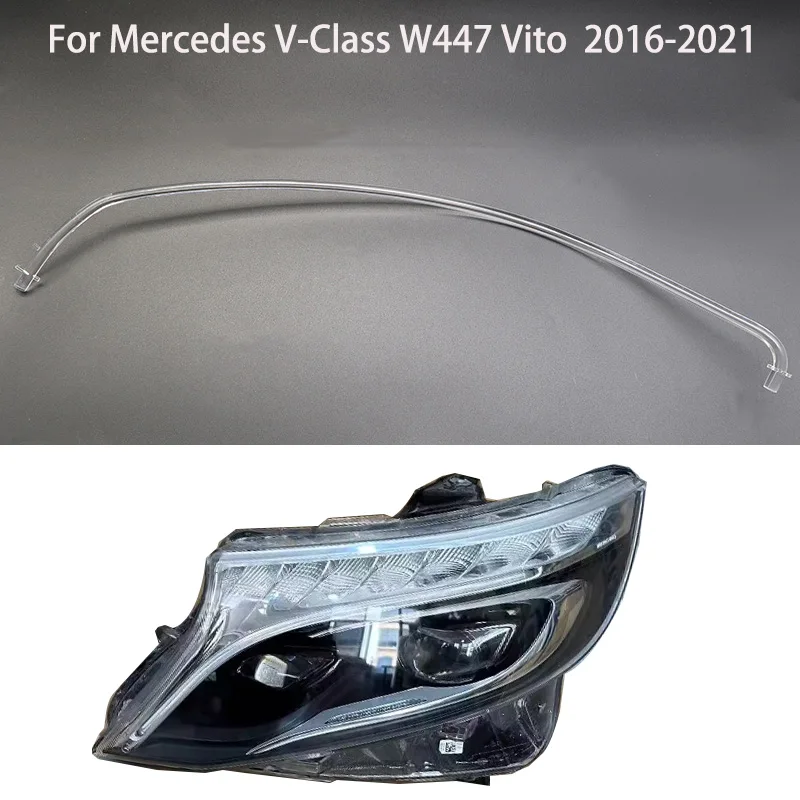 

For Mercedes Benz V-Class W447 Vito V250 V260 2016-2021 Car daytime running DRL guide plate Ligh tube headlight Clear plastic