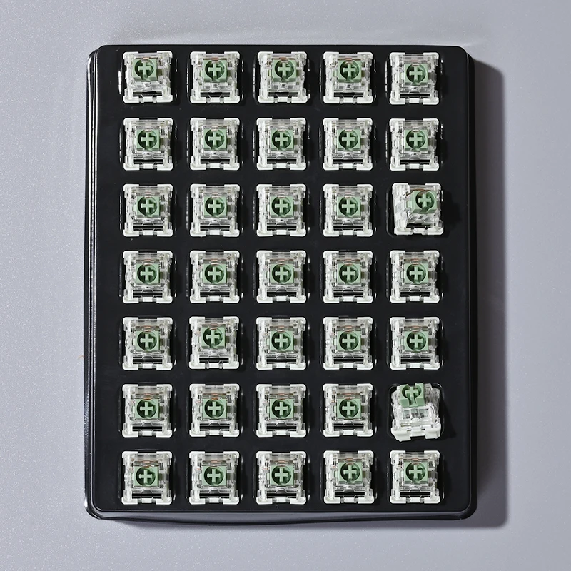 Imagem -06 - Interruptor Linear do Teclado Mecânico Lubrificação de Fábrica Personalizado Lumia v3 Matcha Pinos 55g em Estoque