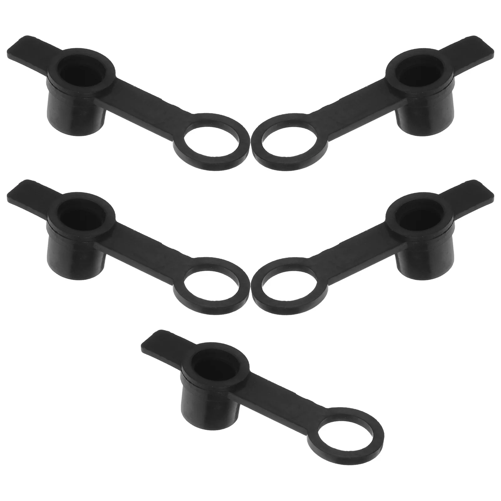 

5pcs Hpa Fill Nipple Covers Rubber Gas Can Caps Replacement Quick Disconnect Design For Propane Tank Valve Cover Compressed Air