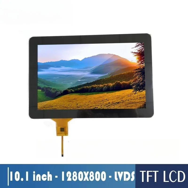 10.1 inch 1280 * 800 IPS thin film transistor LCD 1280x800 10.1 touch screen panel with LVDS interface touch screen panel