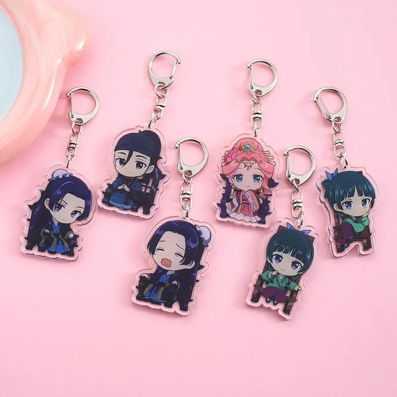 Anime The Apothecary Diaries Acrylic keychain accessaries Cartoon funny Bag Pendant cute bag charm Keyring Friends Fans Gifts