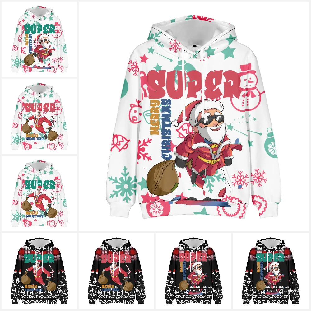 

Christmas Hoodie Long Sleeve Kids Men Women Hoodies Mexico Holiday Sweatshirts Unisex Hip Hop Streetwear Jacket