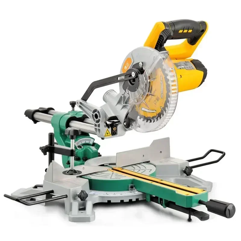 New composite sliding miter saw, with laser miter saw woodworking and aluminum cutting single miter saw sliding Hot sales