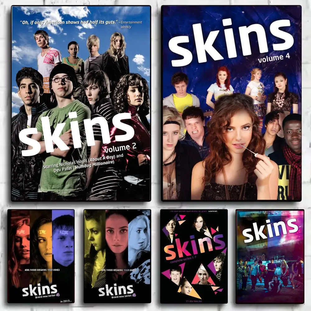 Classic TV Series S-Skins Poster Wall Art Print Poster for Bedroom Living Room Home Decor Gift Artwork
