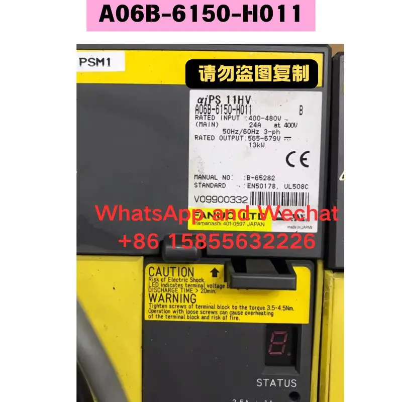 Used OEM disassembled parts Driver A06B-6150-H011 Functional test OK