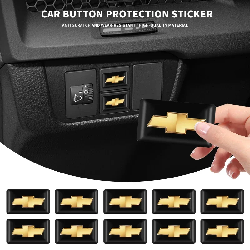 

3D наклейки с эмблемой из эпоксидной смолы, наклейки, аксессуары для интерьера для Chevrolet Spark Captiva Cruze Malibu Equinox Trax Camaro Bolt