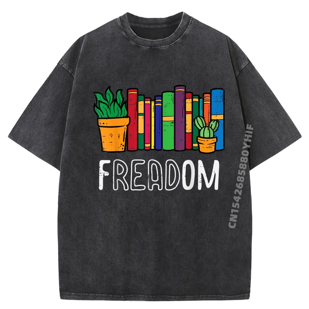 

Reading Freadom Book Book Bookworm Классические мужские топы и футболки с графическим рисунком Мужские потертые свободные футболки в стиле ретро