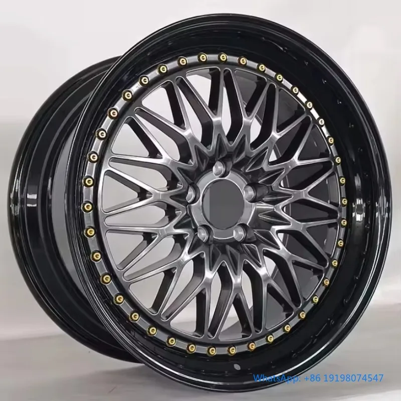 

Custom Gloss Black Machine Lip Forged High-gloss Black Aluminum Alloy Passenger Car Wheels Vintage Racing Modification Rims