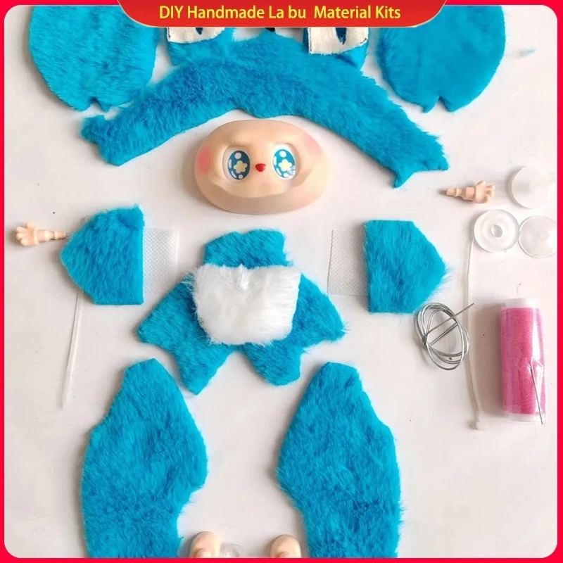 

High-quality DIY 1:1 Material Kits For LAbu Full Set Of Doll Handmade Gift Doll Pendant DIY Accessories Plush Toy Material Pack