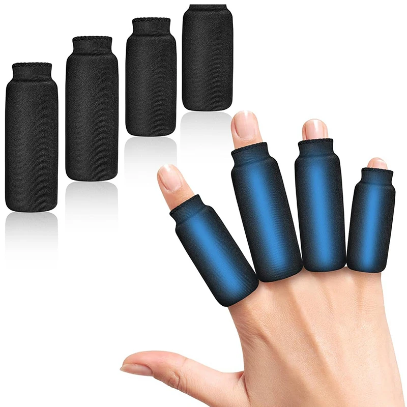 

Finger Ice Sleeves 4PCS Finger & Toe Cold Gel Ice Packs Thumb Ice Packs Hot Cold Compression Sleeves For Arthritis Hand Care
