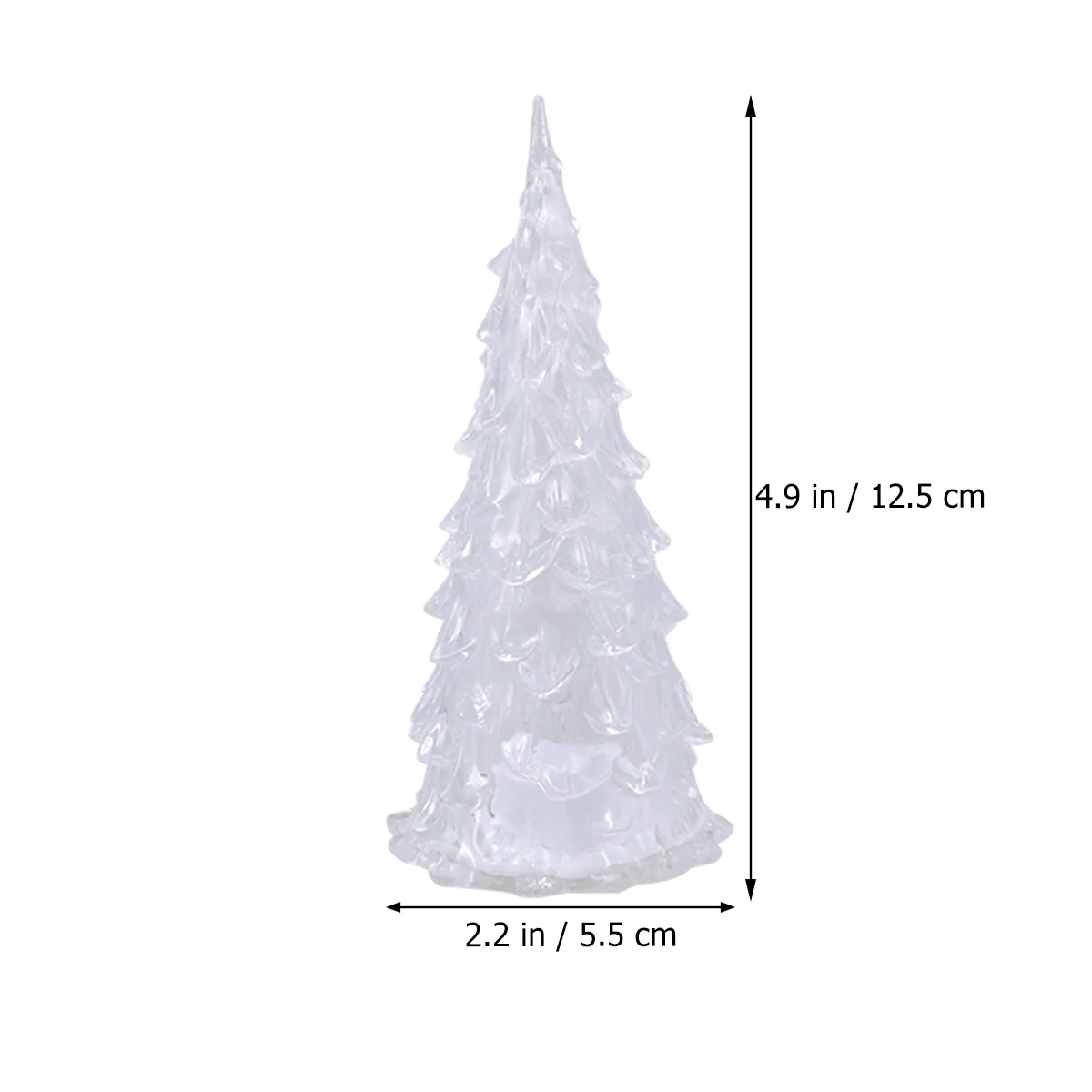4 luci notturne per albero di Natale a LED, lampade decorative colorate per feste di Natale, atmosfera calda, decorazione per desktop per interni