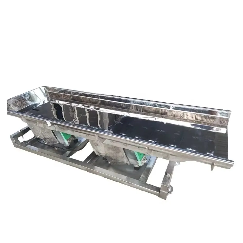 Small Flat Electromagnetic Vibratory Feeder with Engine Core 60KW Power Gzv 120kg 1 Year Warranty