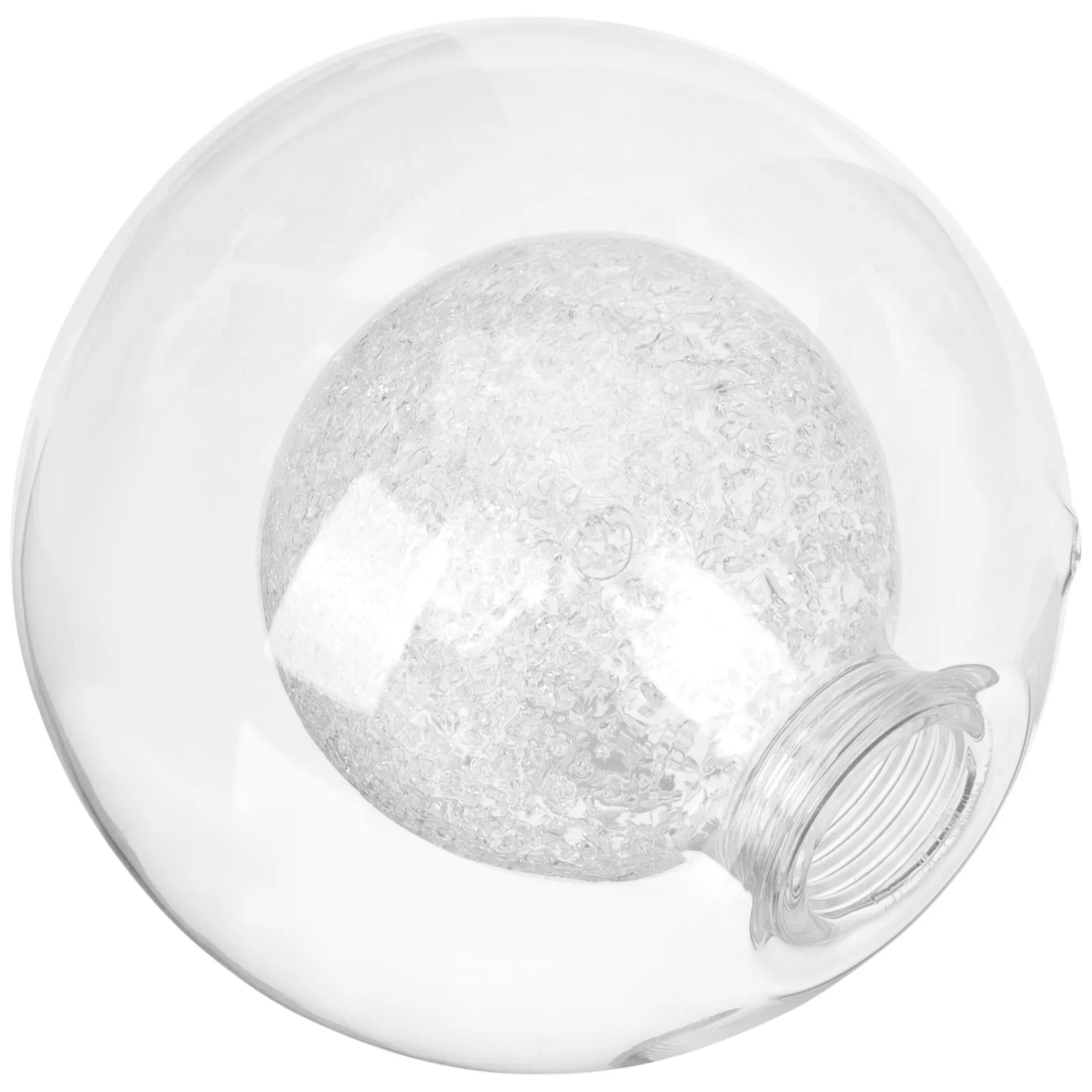 Glass LampShade Sphere G9 Round Ball Lamp Cover Double Layer Durable Lighting Fixture for Ceiling Fan Chandelier Glass LampShade