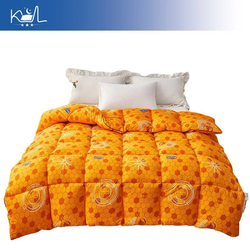 High-Tech Heat Storage Comforter, Thick Warm Winter Duvet for Double Bed, All Season Constant Temperature Quilt