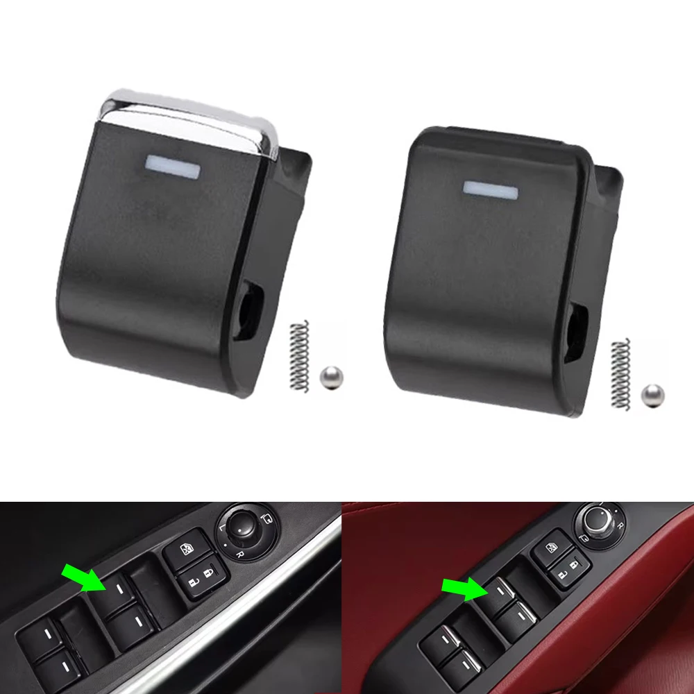 

For Mazda CX-5 13-22 CX-8 18-24 CX-9 19-24 2 Demio DJ 3 Axela 14-19 6 Atenza 14-22 Front Left Window Switch Control Button Cover