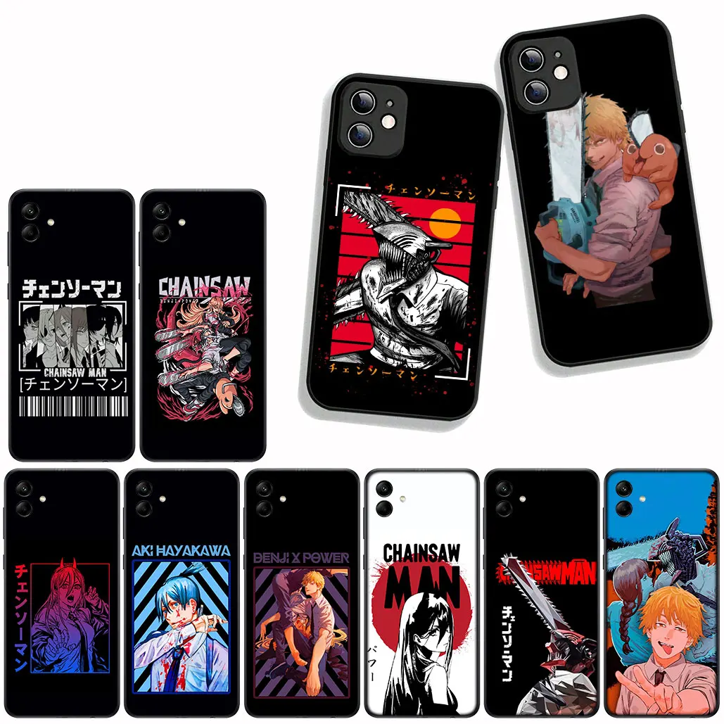 حافظة لهاتف سامسونج جالاكسي A55 A56 A25 A36 A54 S8 S9 S21 S20 FE A53 A13 A12 A14 A71 A51 تاتسوكي فوجيموتو ماكيما بالمنشار رجل جير #2