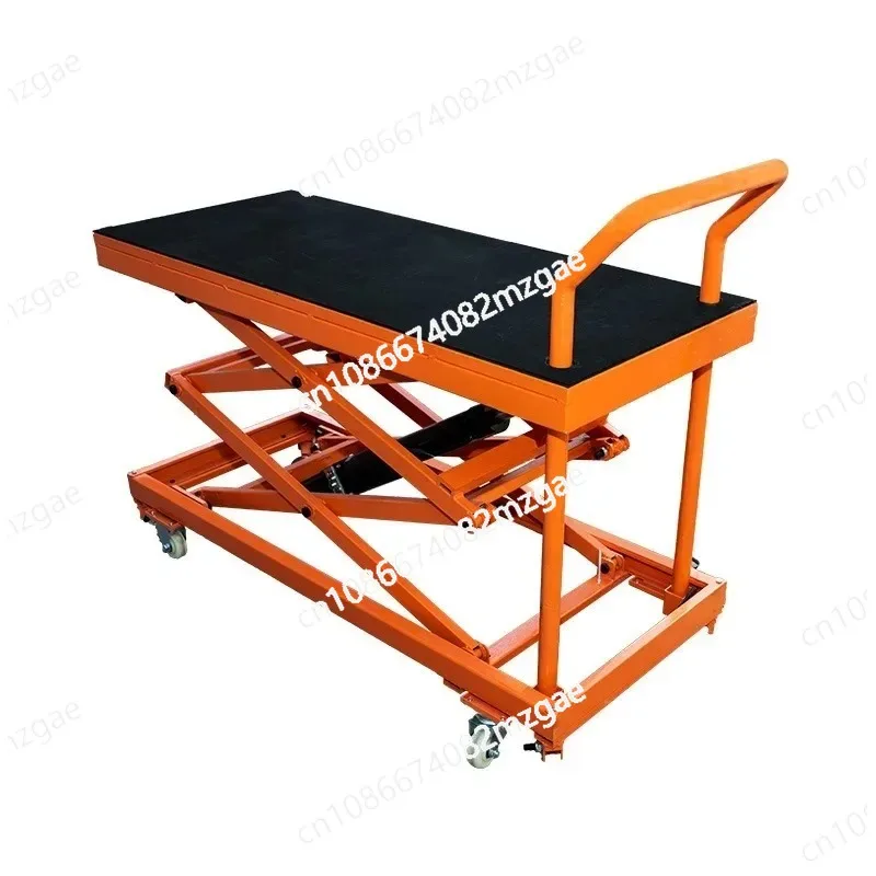 Small Bricklaying Interior Decoration Electric Lifting Horse Stool Hydraulic Platform Truck Trolley Scissor Type Workbench