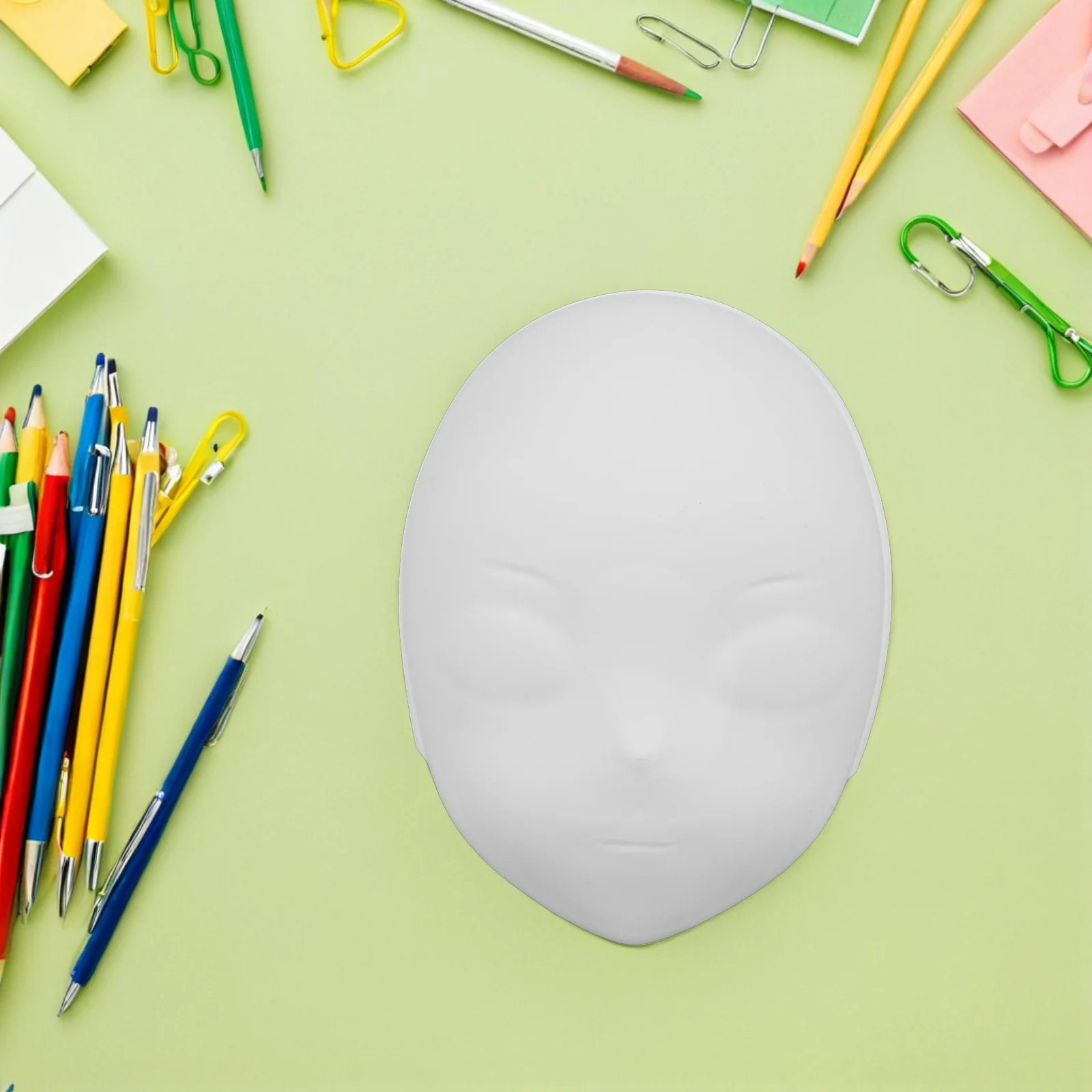 

4 Pcs Blank Mask Dress up Masks to Paint Halloween Decorate White Coloring Decorating Kit Decorative