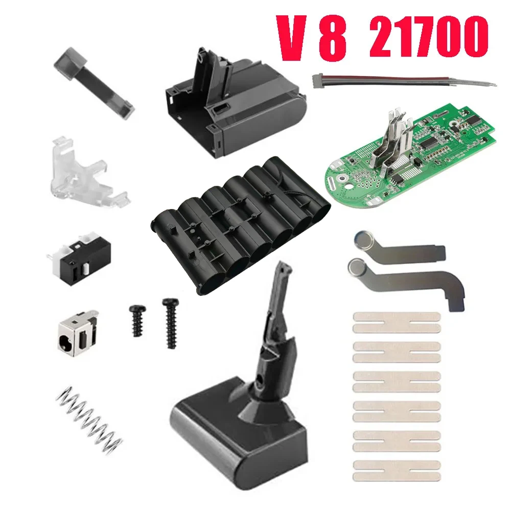 V8 Battery 21700 Plastic Case Charging Protection Circuit Board PCB for Dyson 21.6V Absolute Animal Exclusive Vacuum Cleaner