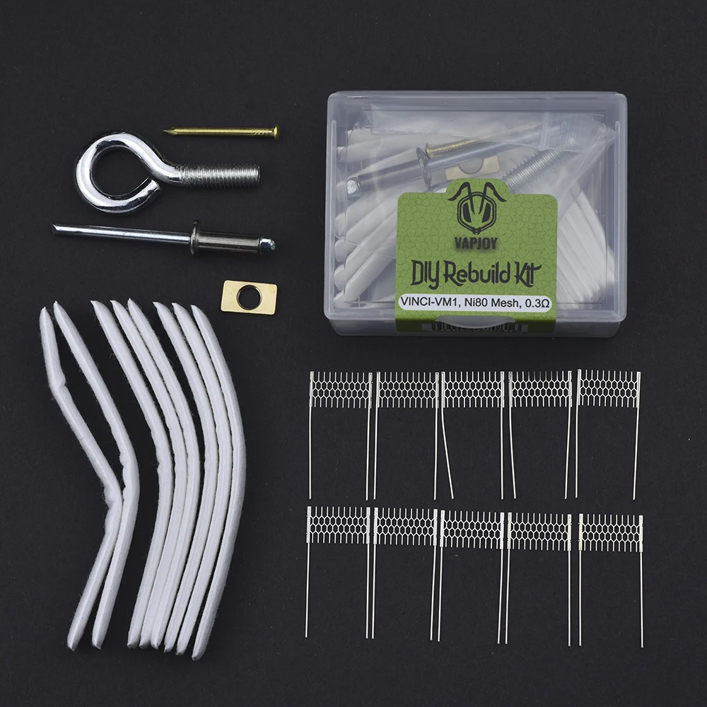 Screw Hand Tool Set Rebuild Kit for SPL 10 Nevoks 0.3/0.4/0.6ohm with Mesh Resistance Size 7x12mm