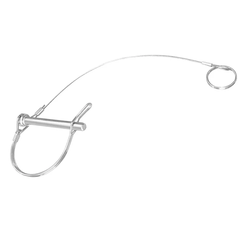 

A63K-Metal Trailer Coupler Pin 5/16-Inch Diameter X 2-3/4-Inch Long Trailer Pins With Plastic Coating Tether 10Pc 11-1/2Inch Len