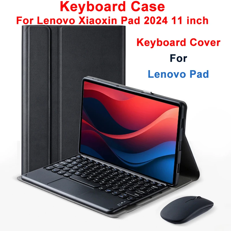 For Lenovo Xiaoxin Pad 2024 11 Inch Case, Detachable Keyboard Case for Lenovo Pad 2024 TB330FU TB331FC