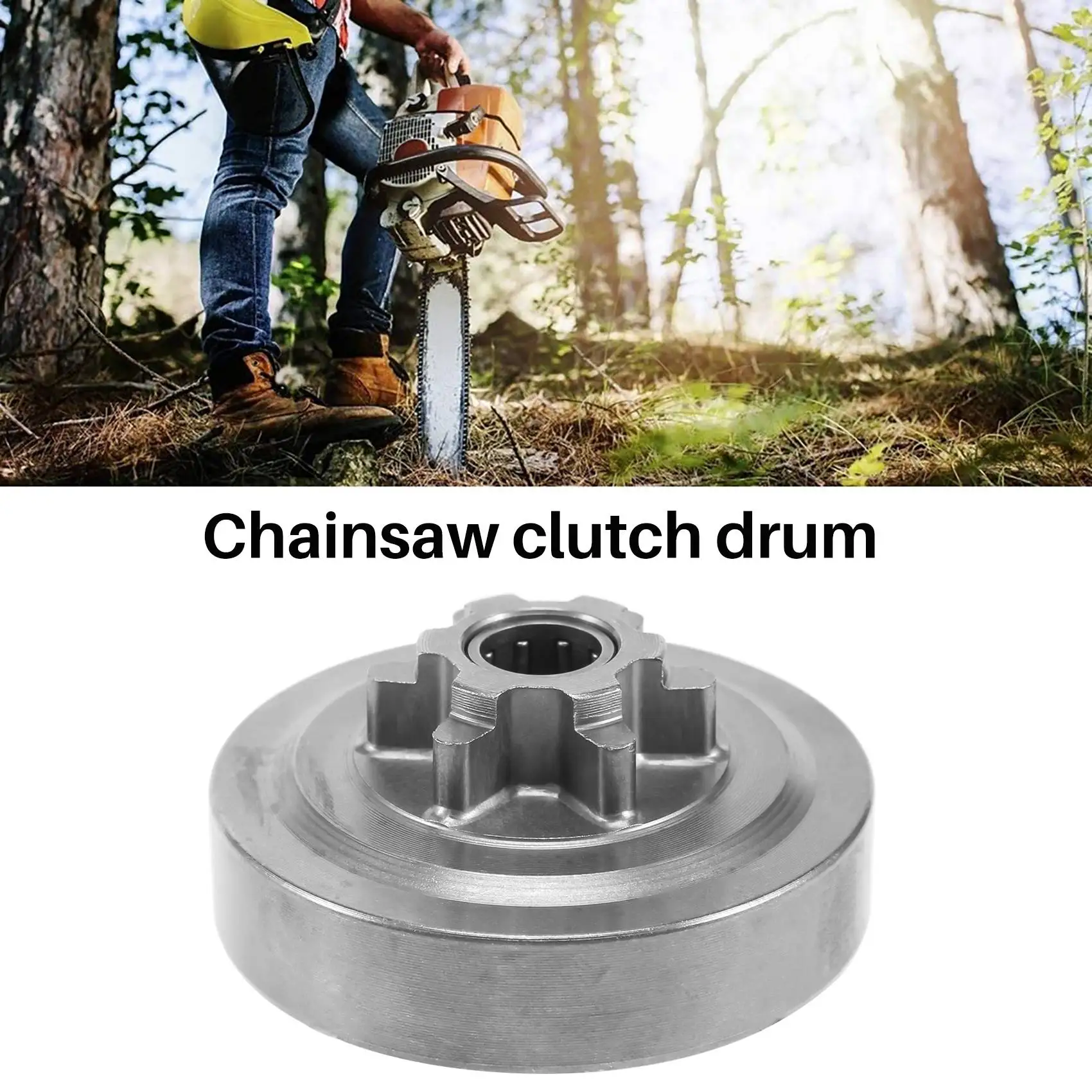 

Clutch & Clutch Drum & Needle Bearing Fit for Chinese Chainsaw 2500 25CC SSQ
