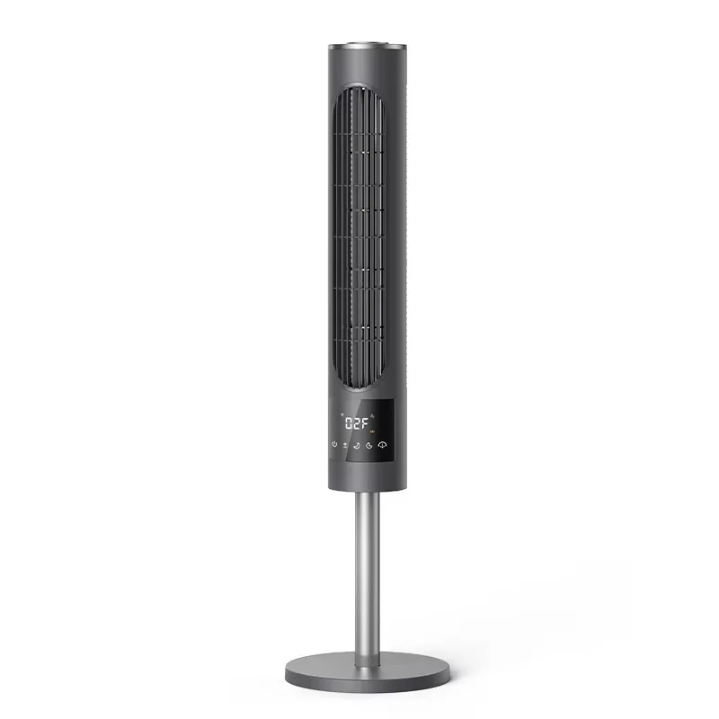 Rechargeable Mechanical Hotel Electric Anion Tower Fan Auto Rotate Floor Fan