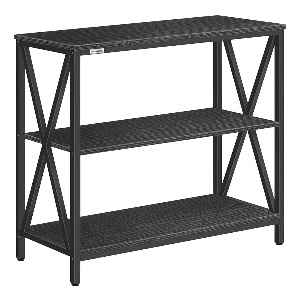 

Sofa Table, Industrial Console Table, 3-Tier Narrow Side Table With Open Shelves, Foyer Table For Entryway, Hallway, Kitchen,
