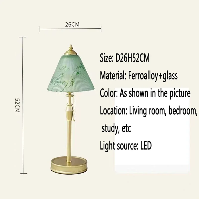 TEMAR French Table Lamp American Retro Living Room Bedroom Villa European Pastoral Creative Bedhead Desk Light image 5