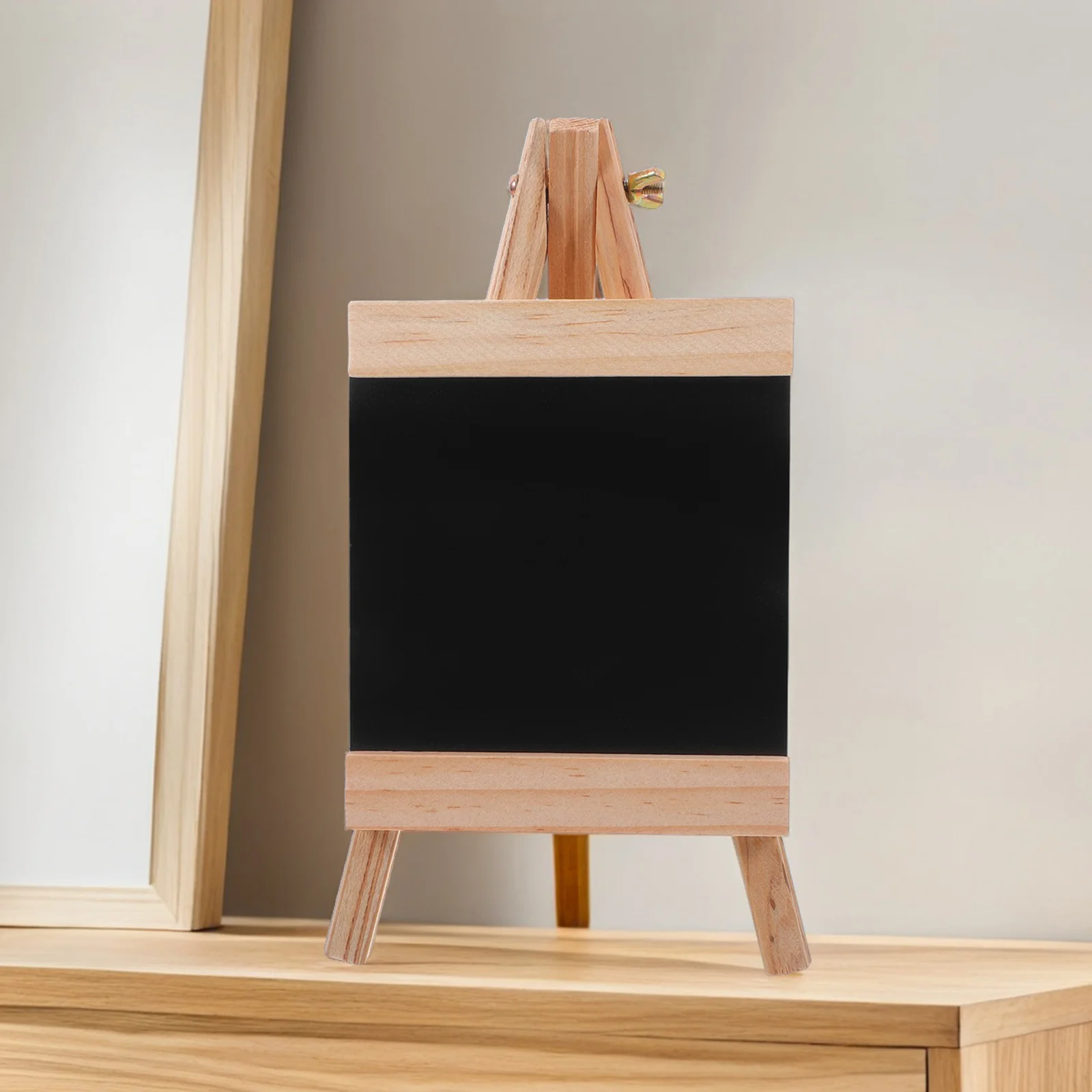 

3 Pcs Wooden Erasable Blackboard Dinner Menu for Kitchen Household Easel Stand