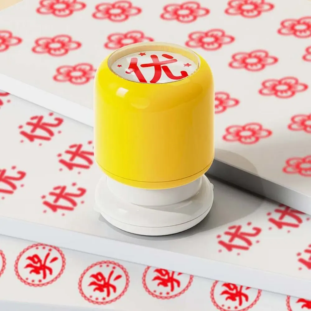DIY Stamper Teacher's Seal Durable Design Encouragement Comments Correction Homework Stamp Praise Comments Reward Comments
