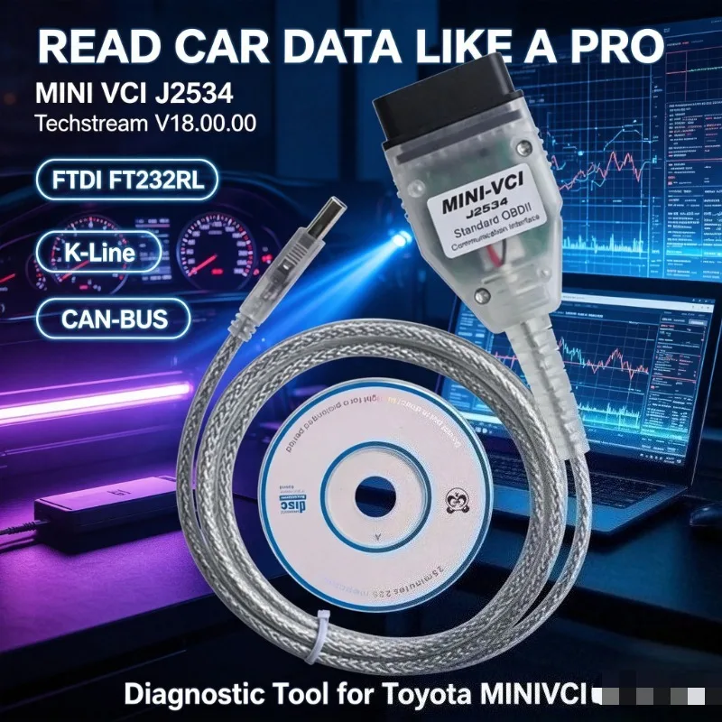 FTDI FT232RL Chip Car‑diagnostic Adapter, J2534 Protocol Device for Home‑based Vehicle Fault Inspection