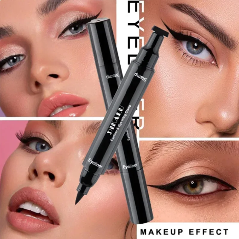 Trucco nero a doppia estremità cosmetici economici Eyeliner impermeabile Eye Line Make Up donna the Eyes Pencil Long Lasting Dry Beauty