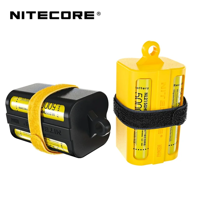 Nitecore NBM41 scatola portaoggetti porta custodia in silicone caricatore batteria portatile multiuso per batteria 21700/18650