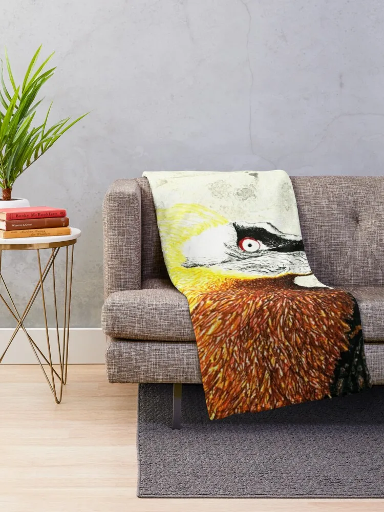 Bearded Vulture Throw Blanket sofa bed Blankets For Bed Flannels Blanket