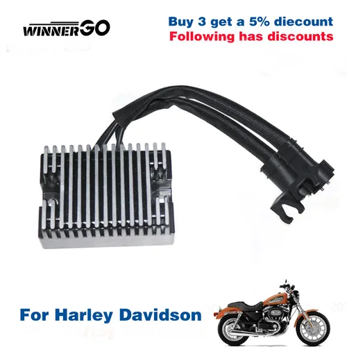 Imagen 1 del producto Rectificador regulador de voltaje, accesorio para Harley Davidson Sportster XL 74711 883 XL883 XL883N Super Low Police Iron 1200, 74546-07A 883-08