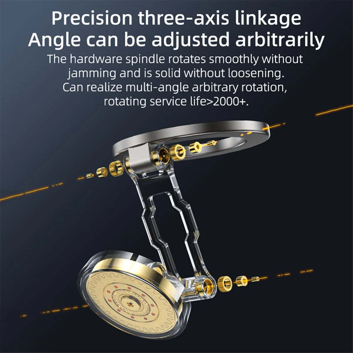 ABBH-Magnetic Foldable Phone Holder 360° Rotation Magnetic Phone Holder for Car Magnets Car Phone