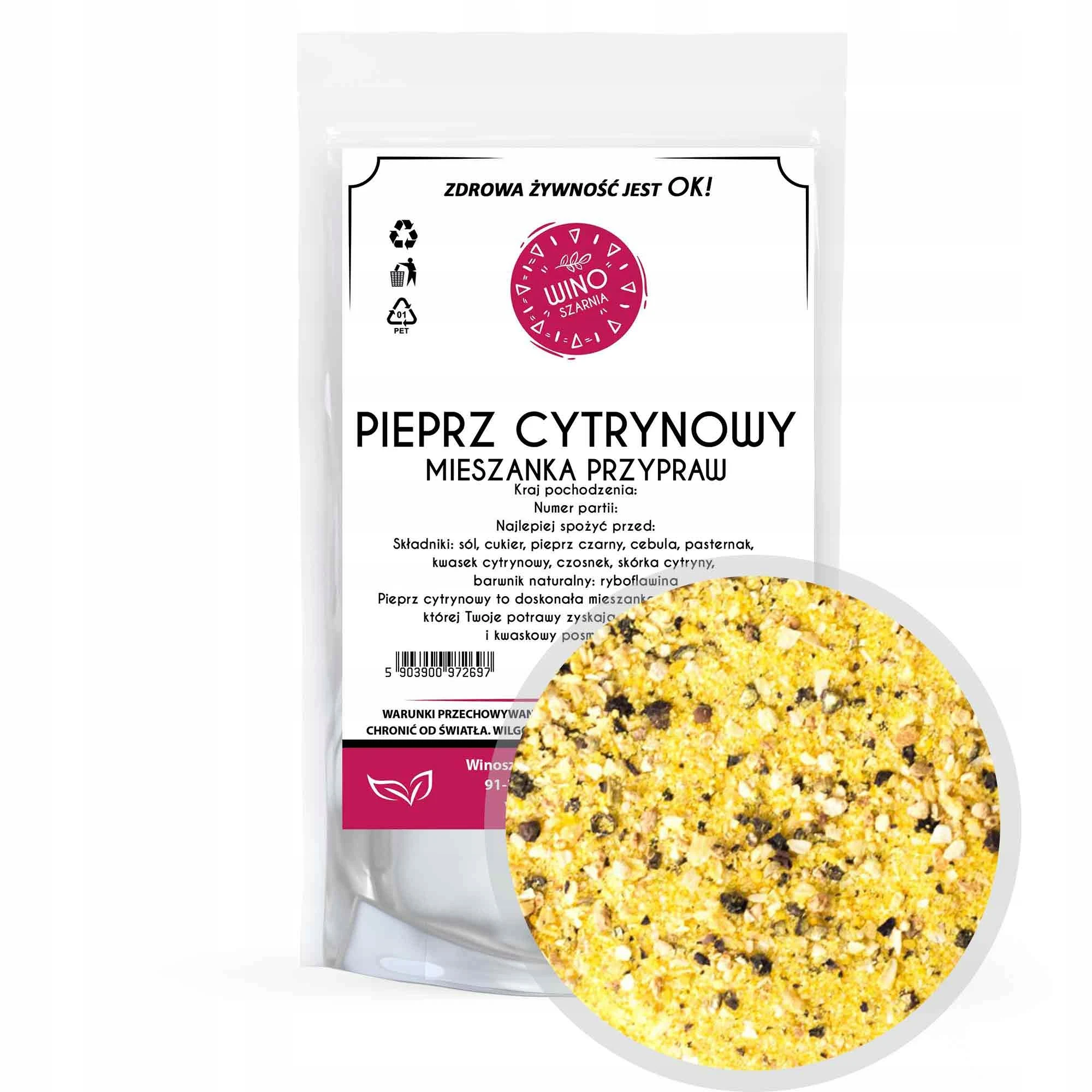 Assaisonnement au poivre citronné pour poisson - 500g