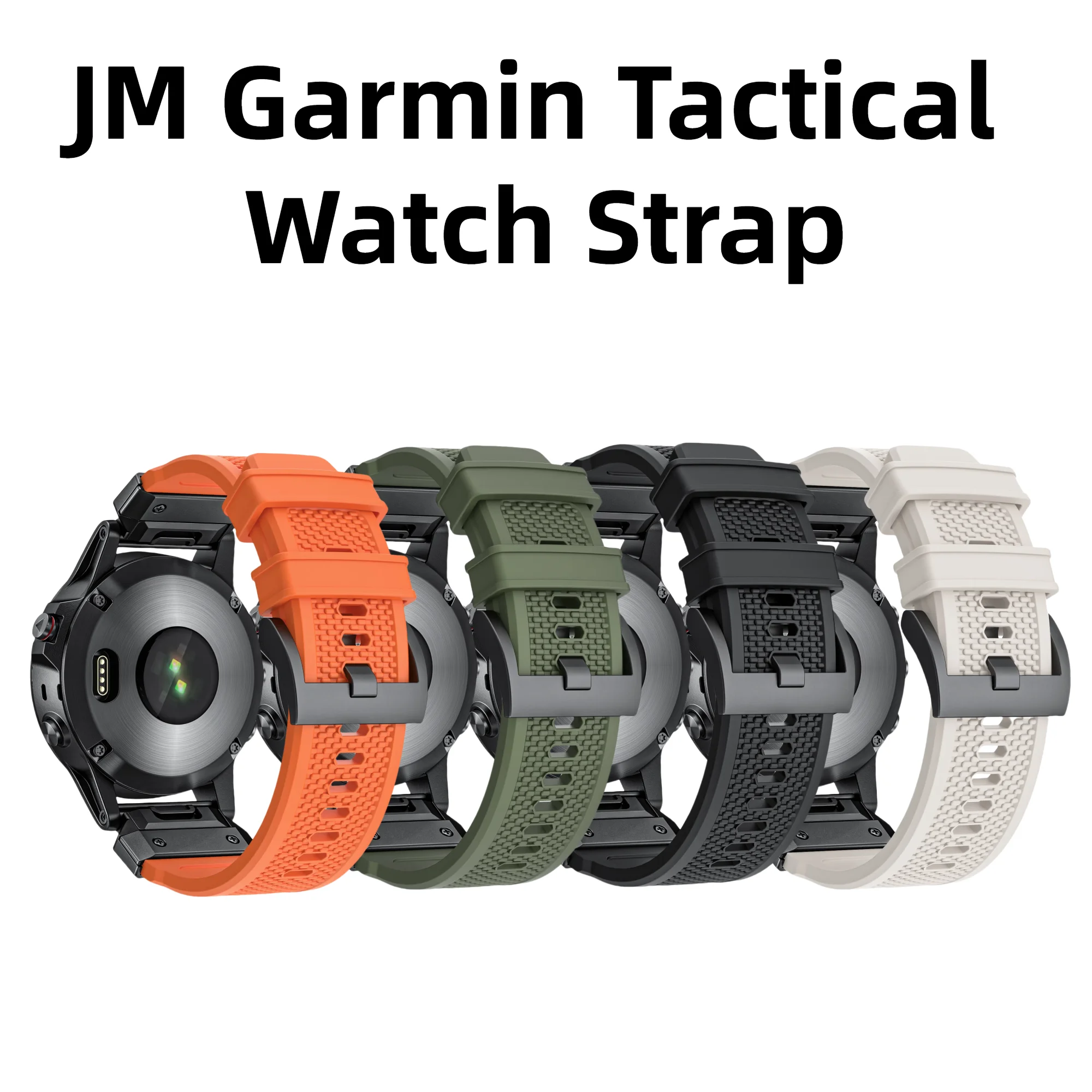 Quick release silicone tape for Garmin fenix 7/7X, 6X Pro, Enduro, Instinct Mk1, EPIX gen2-22mm/26mm