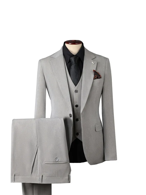 

H351 autumn new style suit handsome groom wedding dress men's work formal suit