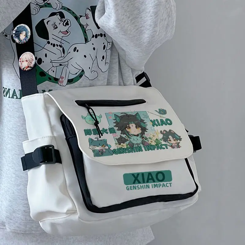 Diluc/Wanderer/Yoimiya/Kaedehara Kazuha/xiao/Shenhe/Venti/Tartaglia Genshin Impact Shoulder Bag for Game Lovers withTutorial Bag