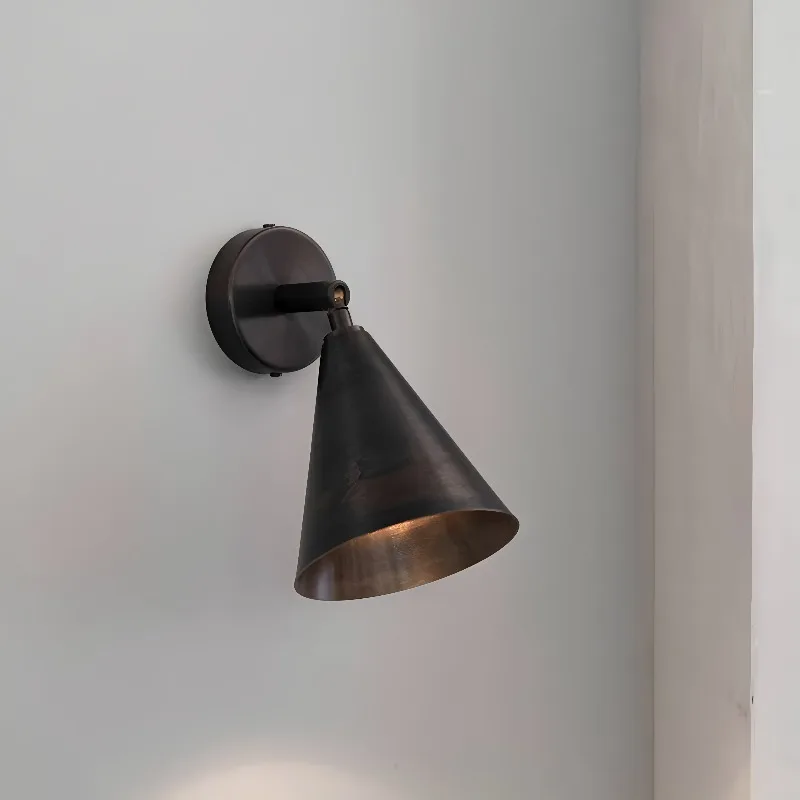 Postmodern Minimalist Wall Lamps CopperLED Wall Sconces Restaurant Corridor Balcony Coffee House