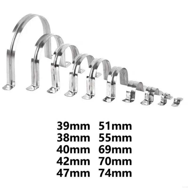 High Strength Metal Tube Clamp with Two Hole for Secure Pipe Support Bracket 