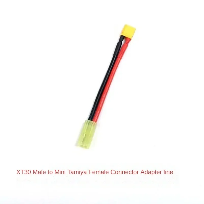 XT30 XT60 to Mini Tamiya Female Male Connector Adapter with wire 10cm/14AWG for RC Battery For Airsoft ESC cable