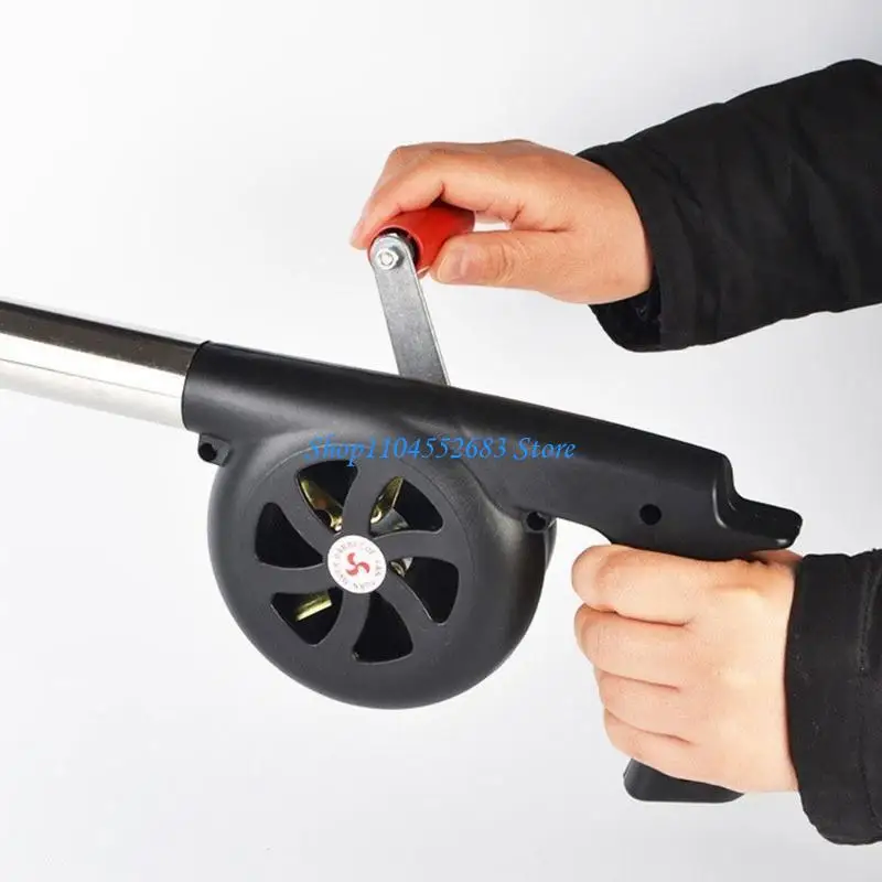 Y6gd manual soplador aire barbacoa aire libre ventilador barbacoa portátiles portátiles a mano BBQ Bellows